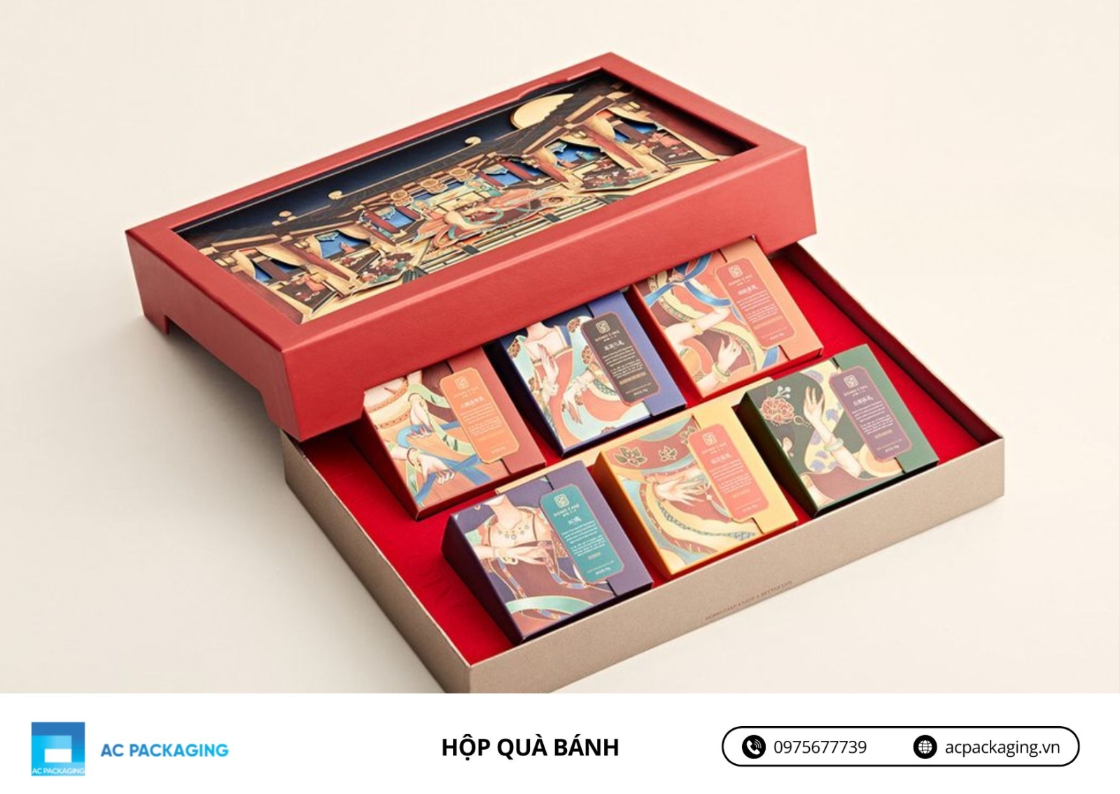 Bao bì cứng hộp quà bánh